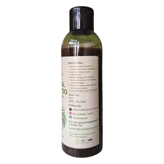 Natural Herbal Hair Cleanser Shampoo | Sulphate-Free Hair Shampoo for All Hair Types - 200 ml