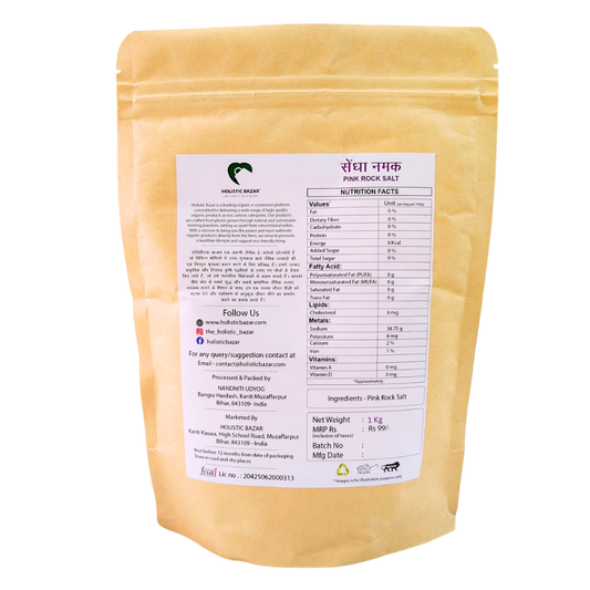 Himalayan Pink Rock Salt - Pure Sendha Namak with Natural Trace Minerals, Crystal Salt
