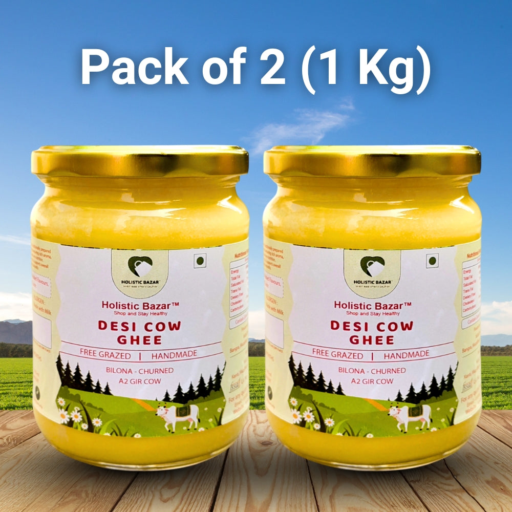 A2 Gir Cow - Cultured Ghee | Bilona-Made | Free Grazed Cow Ghee