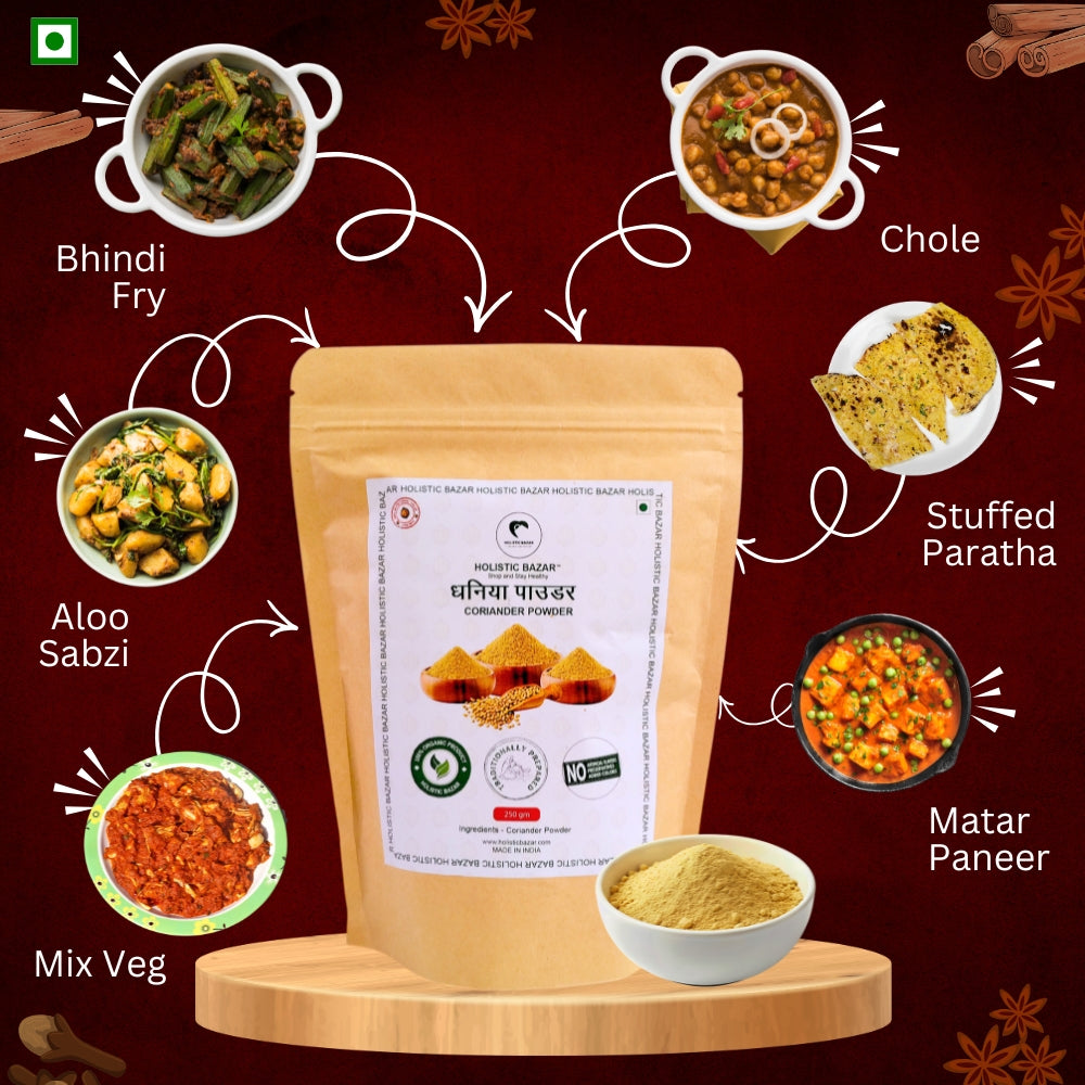 Dhaniya Powder Traditionally Prepared (100% Pure) | Organic Coriander Powder