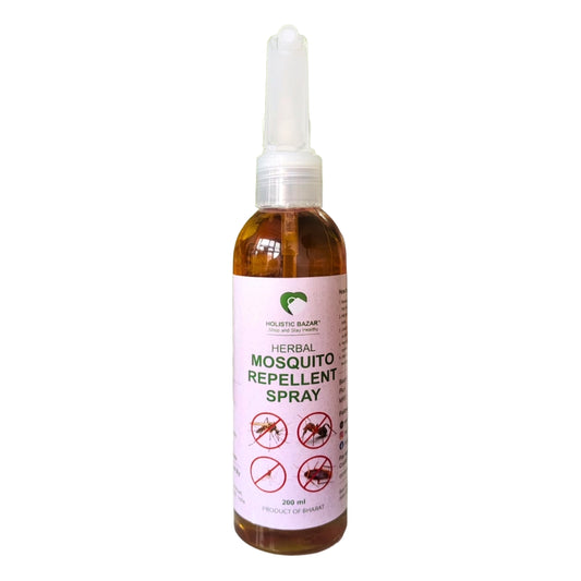 Holistic Bazar Herbal Mosquito & Insect Repellent Spray | With Natural Herbs | 100% Protection from Mosquitoes, Fleas and Ants - 200ml