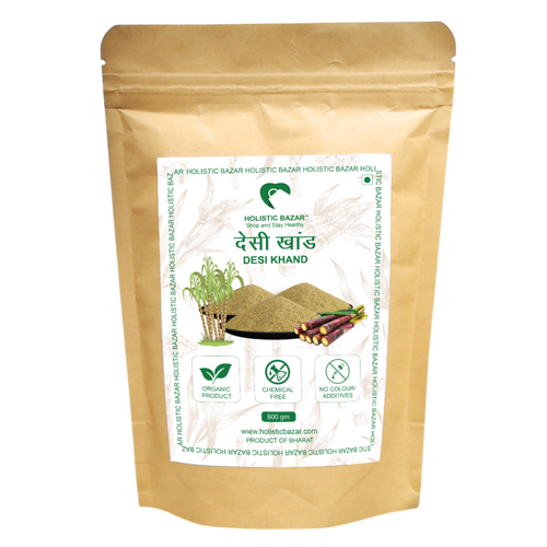 Organic Desi Khand | Holistic Bazar Natural Raw Sugar | Khandsari | Desi Khand