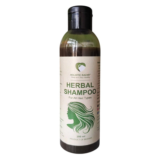 Natural Herbal Hair Cleanser Shampoo | Sulphate-Free Hair Shampoo for All Hair Types - 200 ml