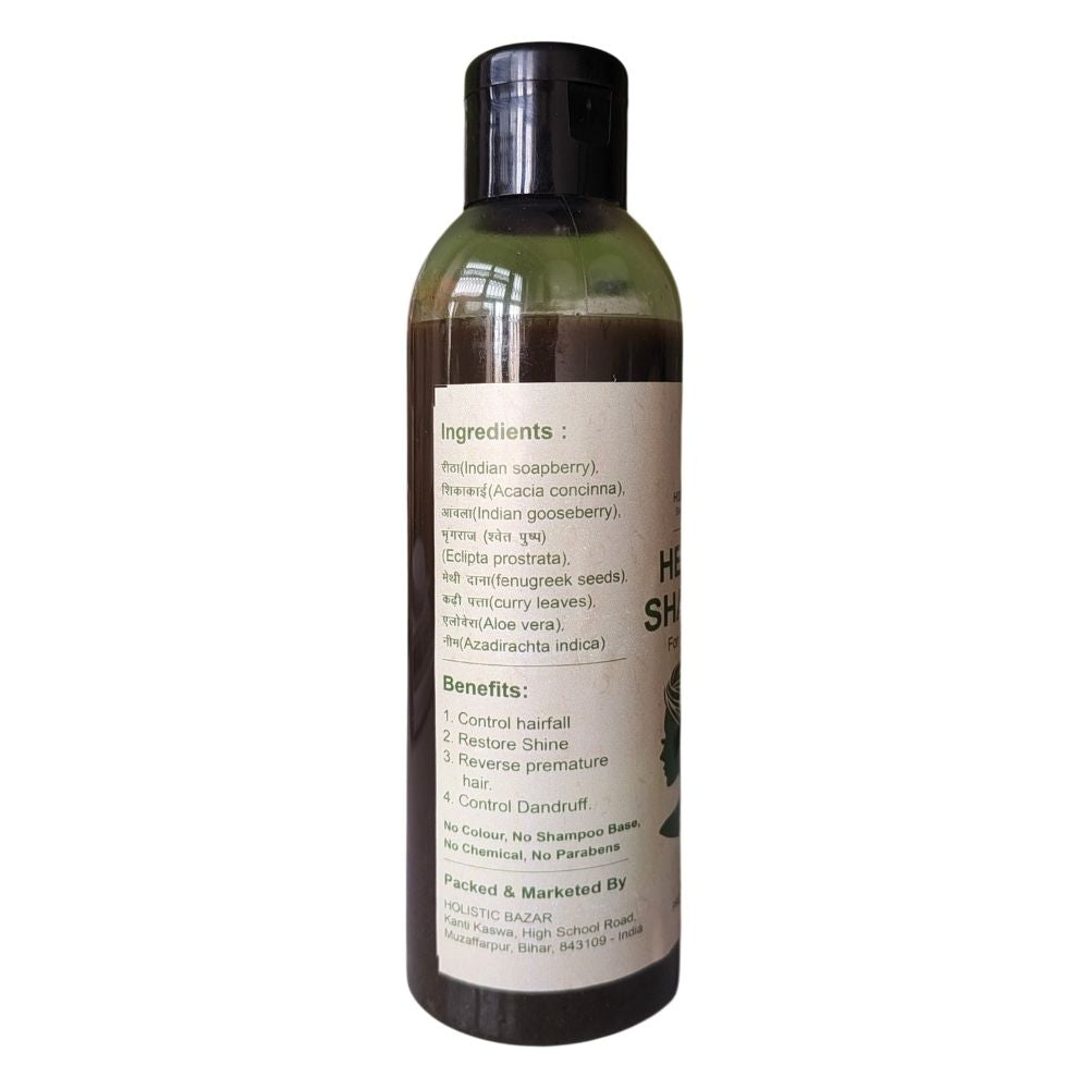 Natural Herbal Hair Cleanser Shampoo | Sulphate-Free Hair Shampoo for All Hair Types - 200 ml