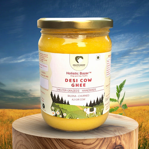A2 Gir Cow - Cultured Ghee | Bilona-Made | Shelter Grazed Cow Ghee