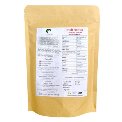 Organic Haldi Powder Traditionally Prepared 100% Pure