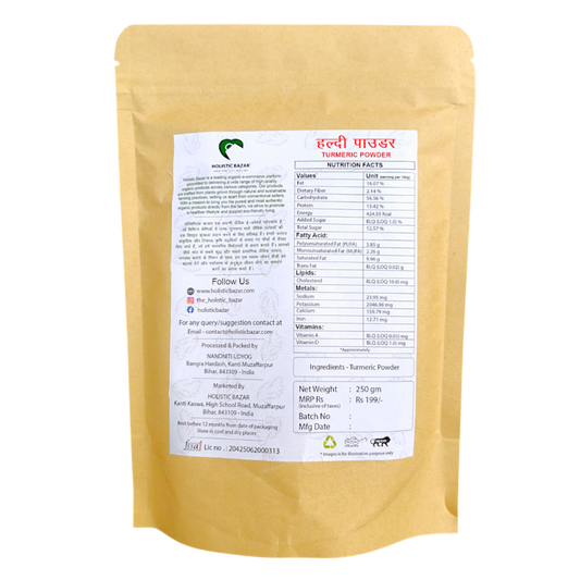Organic Haldi Powder Traditionally Prepared 100% Pure