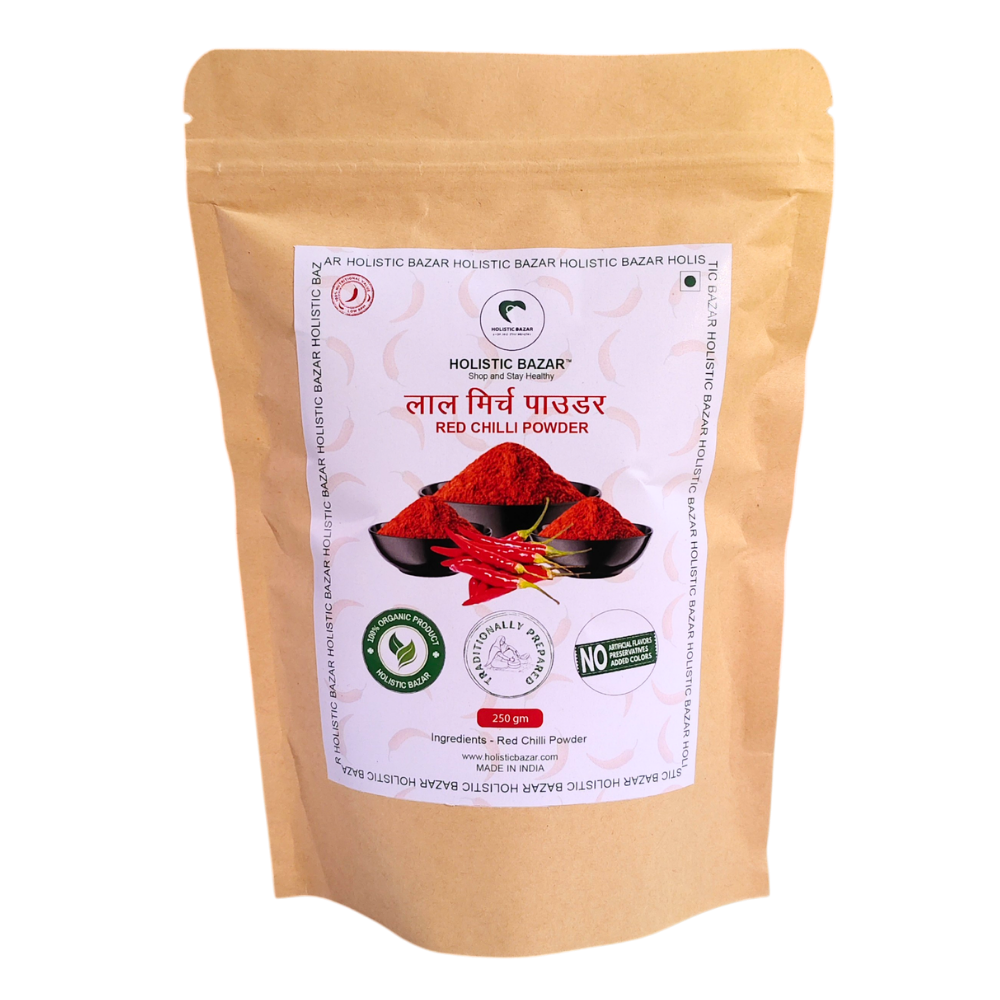 Lal Mirch Powder Traditionally (100% Pure) | Organic Chilli Powder