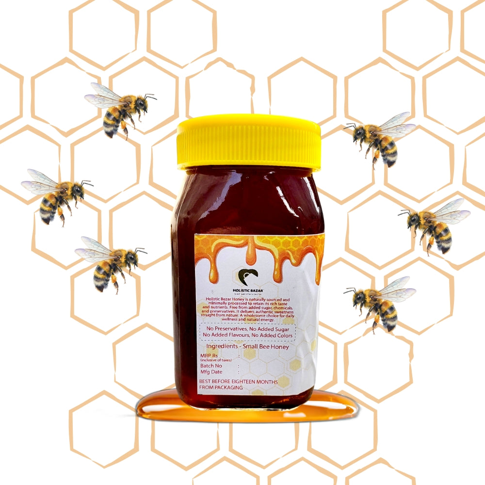 holistic bazar pure honey another side view