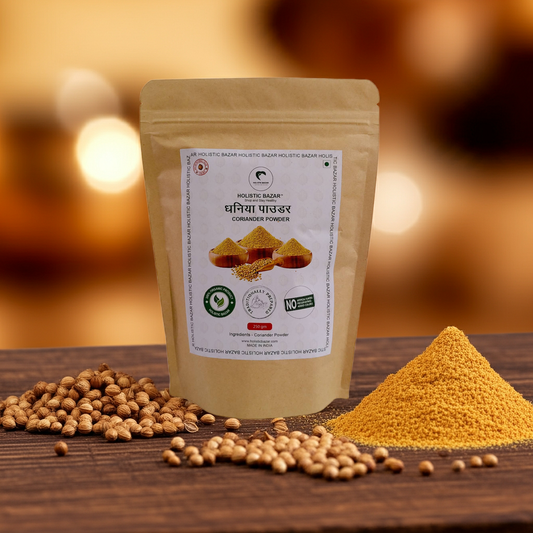 organic coriander powder or 100% pure organic coriander powder