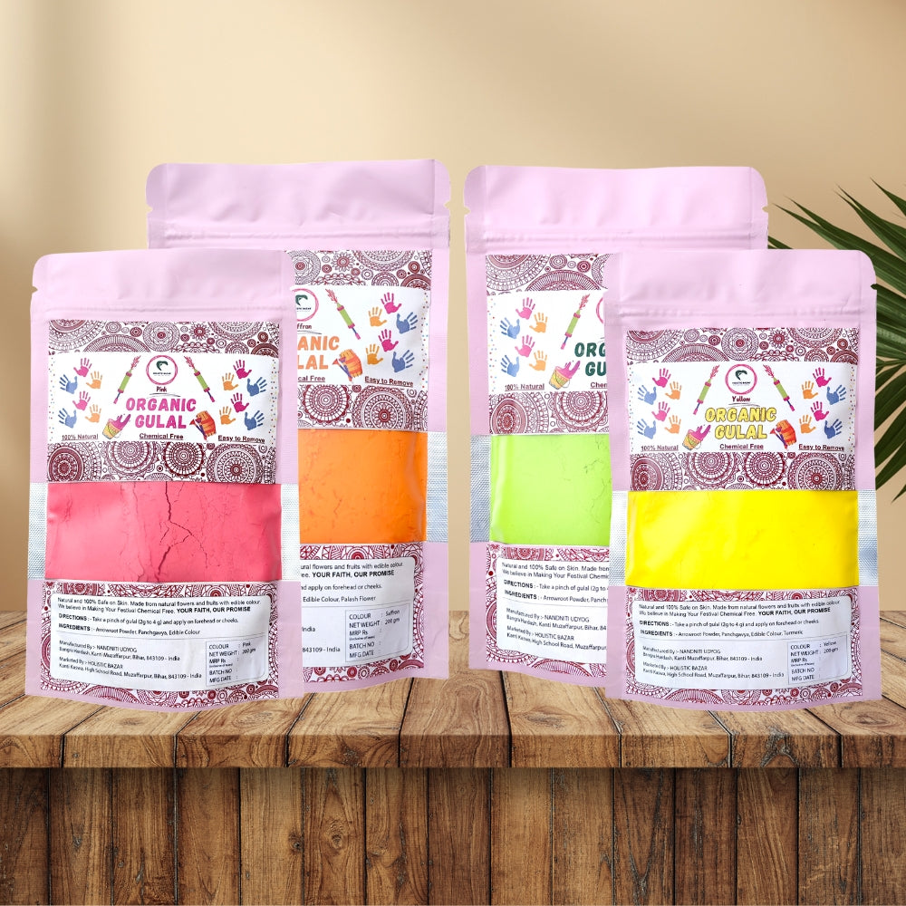 holi gulal
organic gulal
chemical free gulal
Organic gulal
Herbal gulal
Natural gulal
Holi colors organic
Eco-friendly holi colors
Skin-friendly gulal
Non-toxic holi powder
Kids safe holi colors
Biodegradable holi powder
Easy to wash holi colors
Gulal powder for Holi festival
Handmade organic gulal
Natural ingredients holi colors
Gulal with essential oils
Chemical-free holi powder
Lab-tested organic gulal
Ayurveda-based holi colors 
Holi powder
Abeer (another name for gulal)
Festival of colors
Holi festival