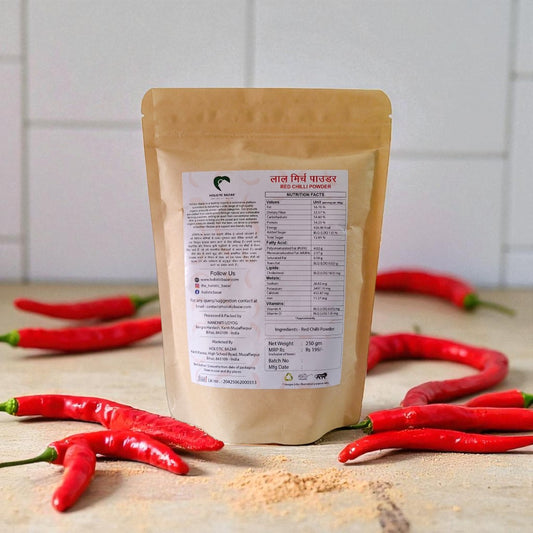 organic red chilli powder or 100% organic red chilli powder 
