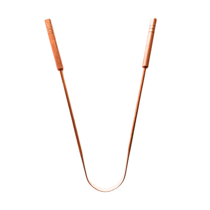 Holistic Bazar Copper Tongue Cleaner for Kids & Adults with Ergonomic Handle - Effectively Combats Bad Breath, Enhances Oral Hygiene - Natural Copper Tongue Scraper for Improved Oral Health, Fresher Breath, and Gentle Tongue Cleaning Experience