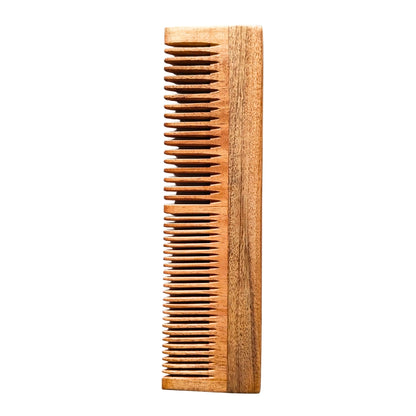Holistic Bazar Kacchi Neem Wooden Comb, For Multi-Actions - Detangling, Frizz Control & Shine, Suited For All Hair Types