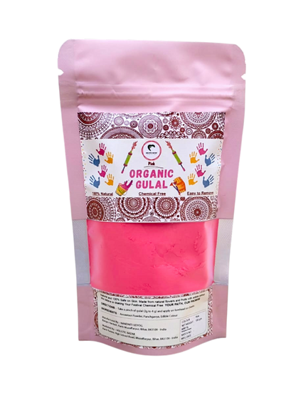 Organic Gulal | Herbal Gulal (100% Organic) | Skin Safe & Non Toxic - 100 gm Pack