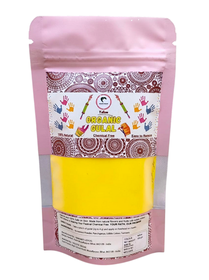 Organic Gulal | Herbal Gulal (100% Organic) | Skin Safe & Non Toxic - 100 gm Pack
