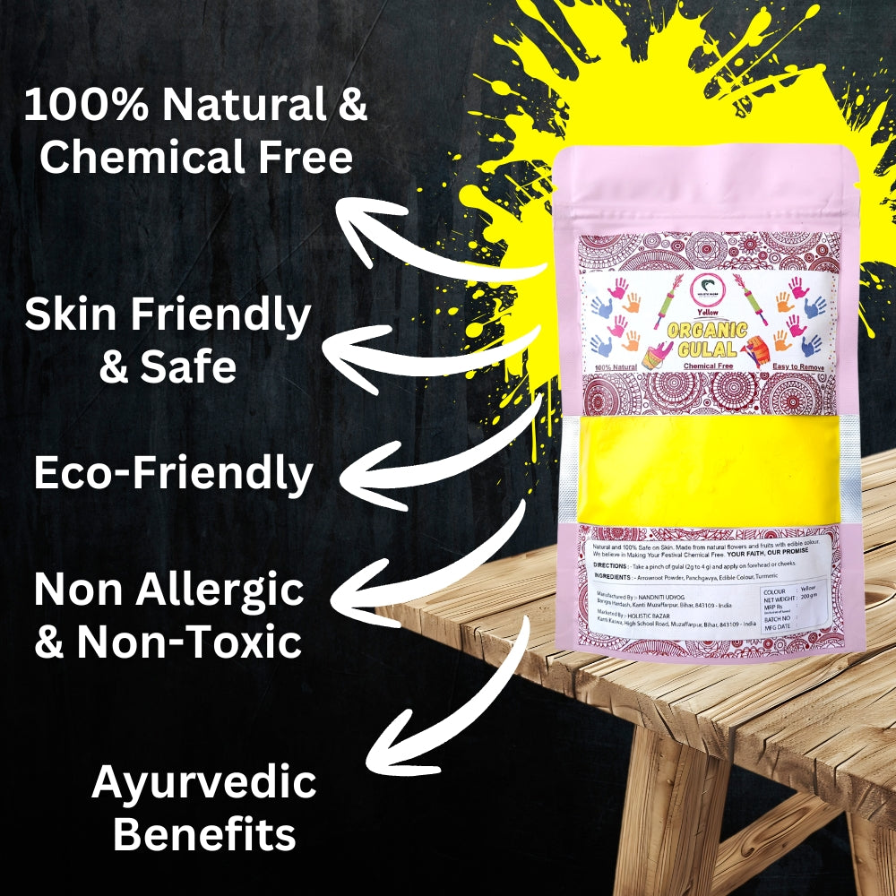 holi gulal
organic gulal
chemical free gulal
Organic gulal
Herbal gulal
Natural gulal
Holi colors organic
Eco-friendly holi colors
Skin-friendly gulal
Non-toxic holi powder
Kids safe holi colors
Biodegradable holi powder
Easy to wash holi colors
Gulal powder for Holi festival
Handmade organic gulal
Natural ingredients holi colors
Gulal with essential oils
Chemical-free holi powder
Lab-tested organic gulal
Ayurveda-based holi colors 
Holi powder
Abeer (another name for gulal)
Festival of colors
Holi festival